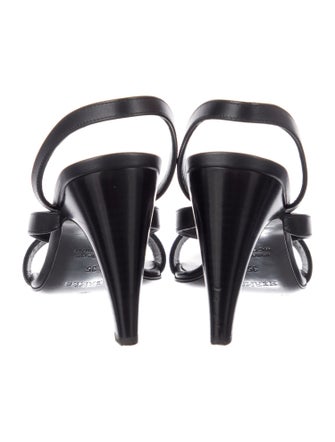 Hermès Glamour 75 Leather Slingback Sandals