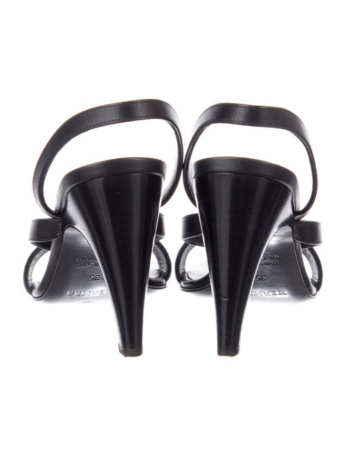 Hermès Glamour 75 Leather Slingback Sandals