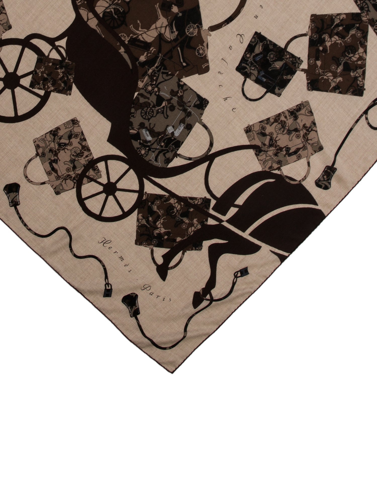 Hermès Kelly en Caleche Silk Shawl