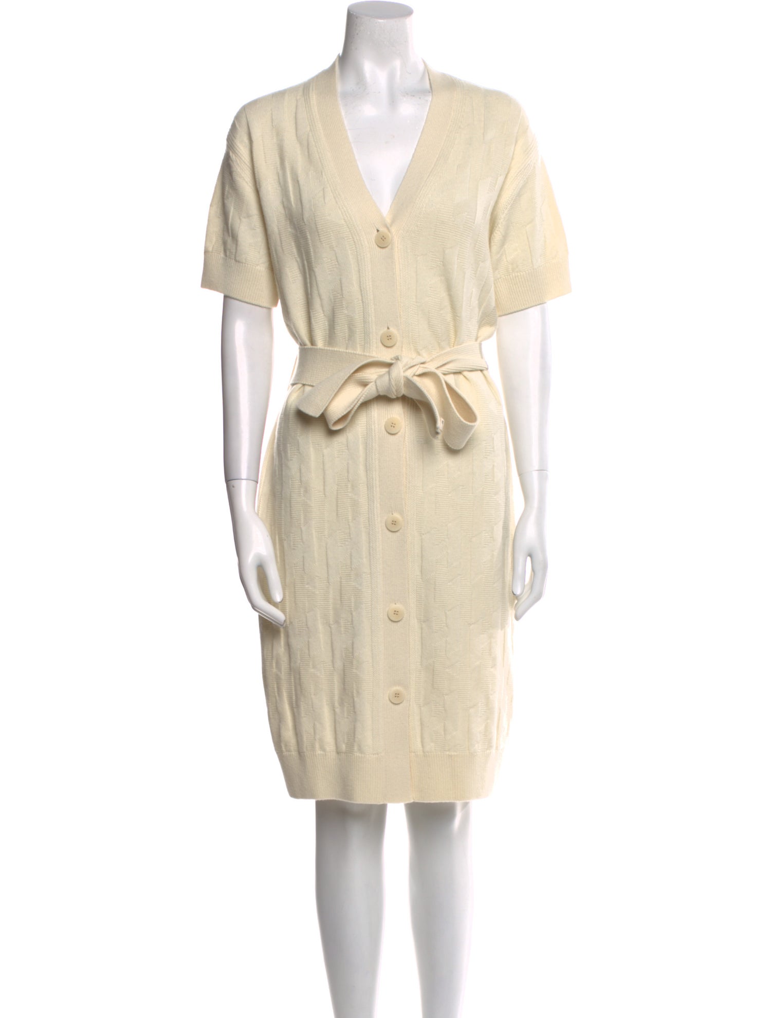 Hermès Virgin Wool Knee-Length Dress
