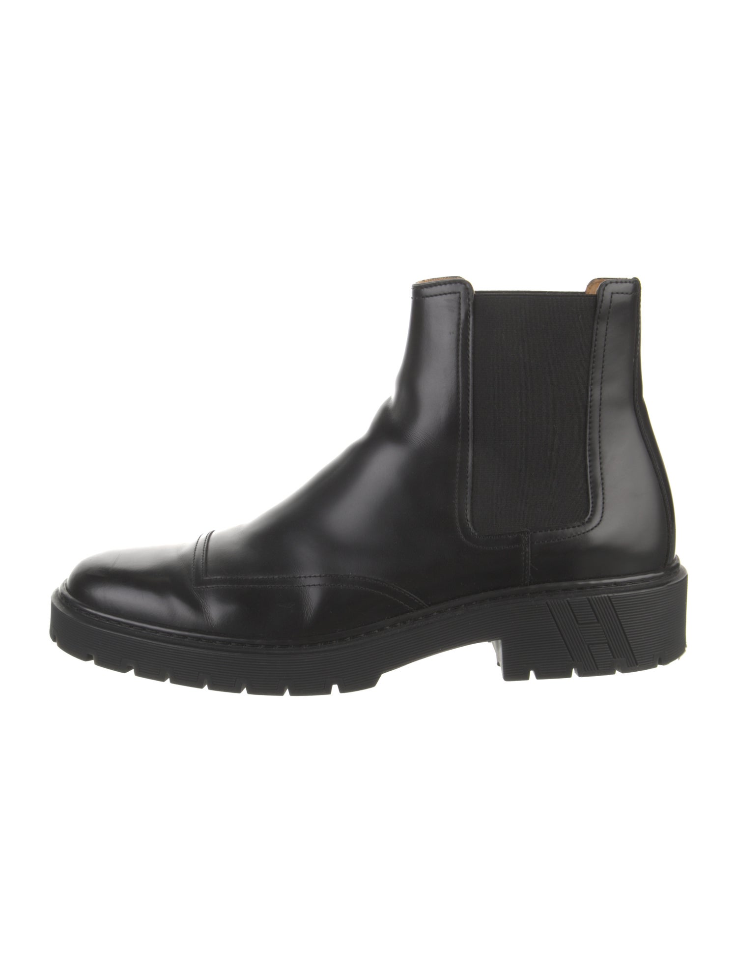 Hermès Leather Chelsea Boots