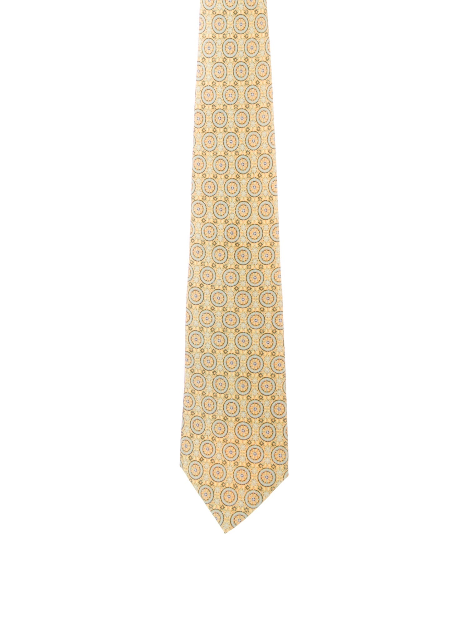 Hermès Silk Pattern Print Tie