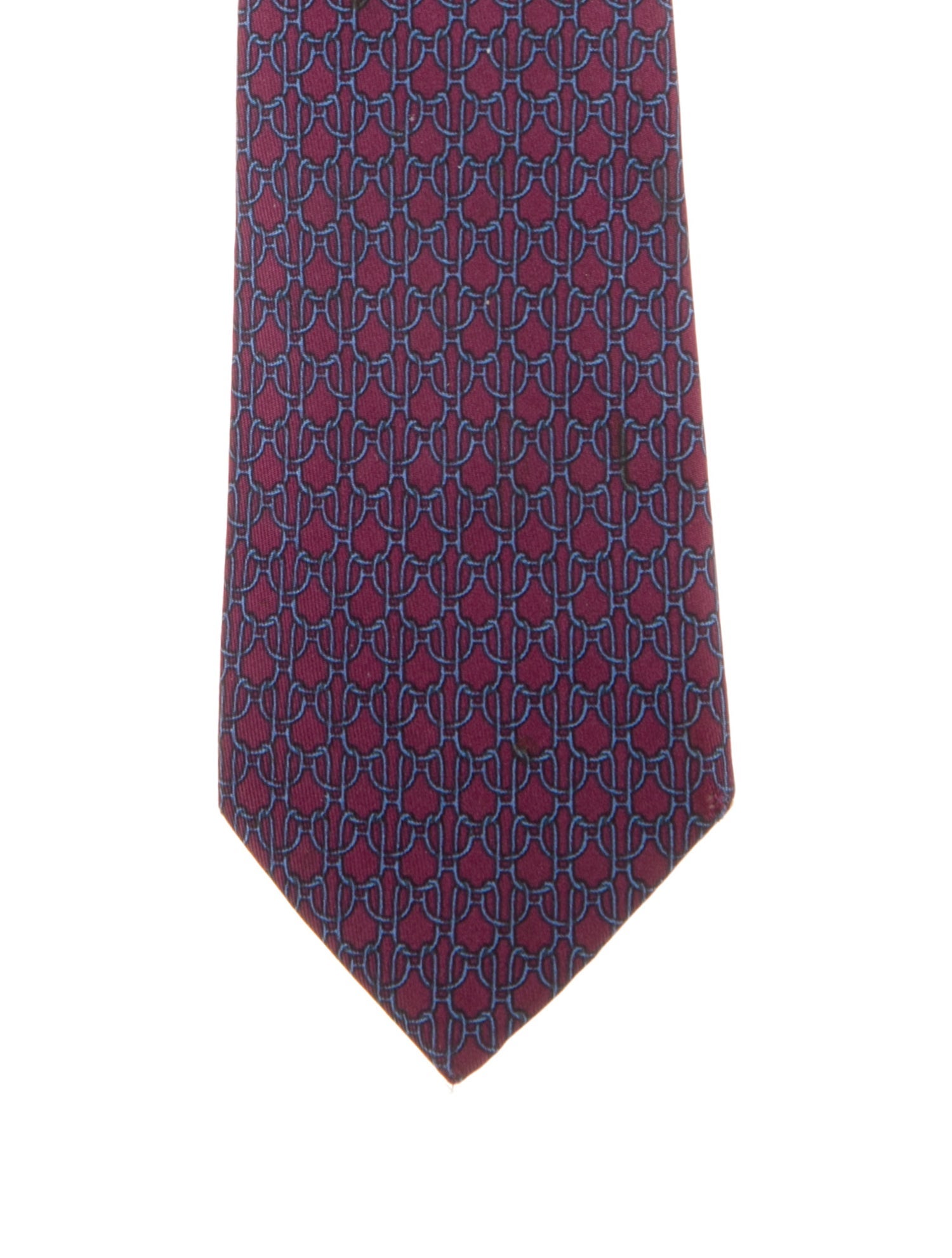 Hermès Patterned Silk Tie