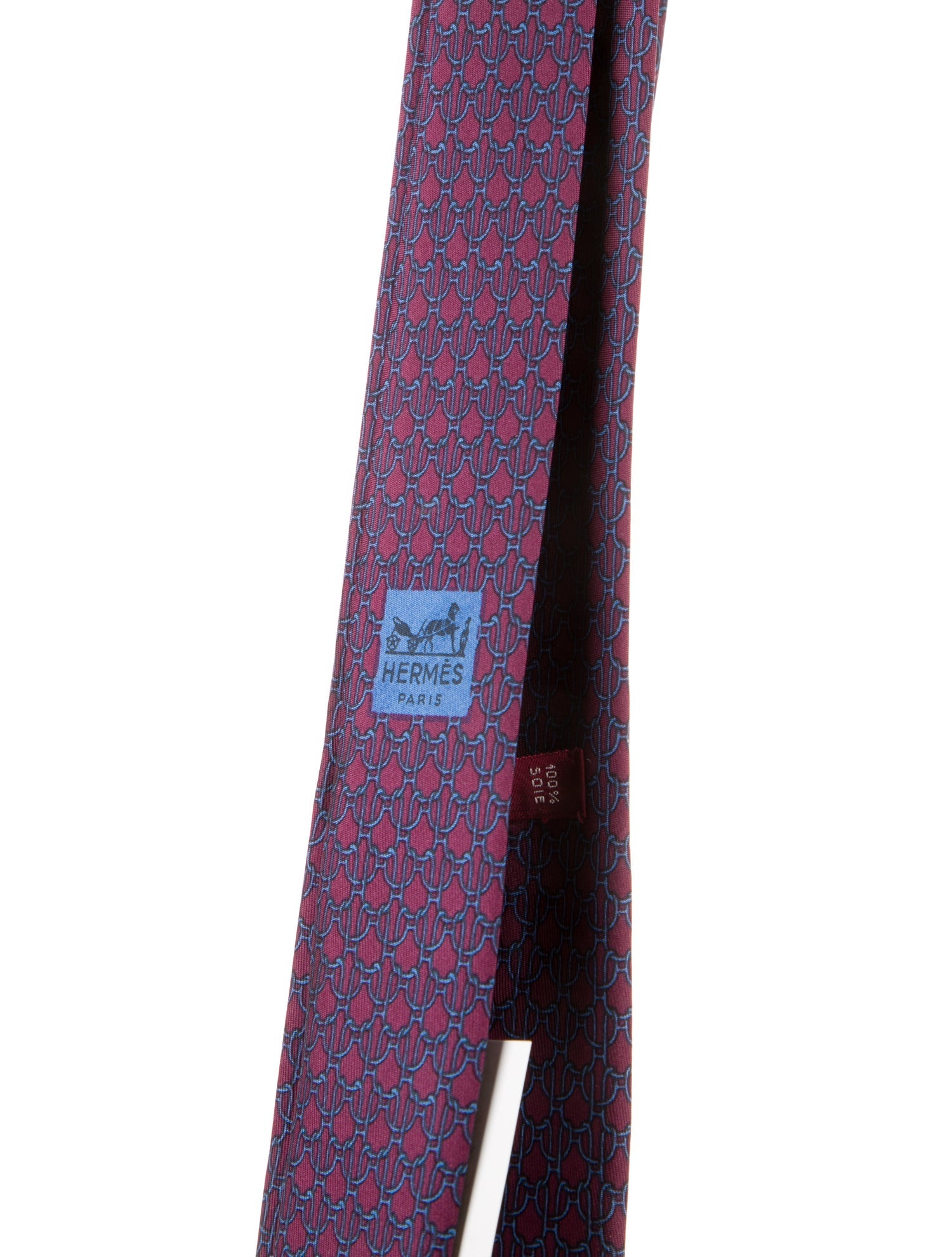 Hermès Patterned Silk Tie