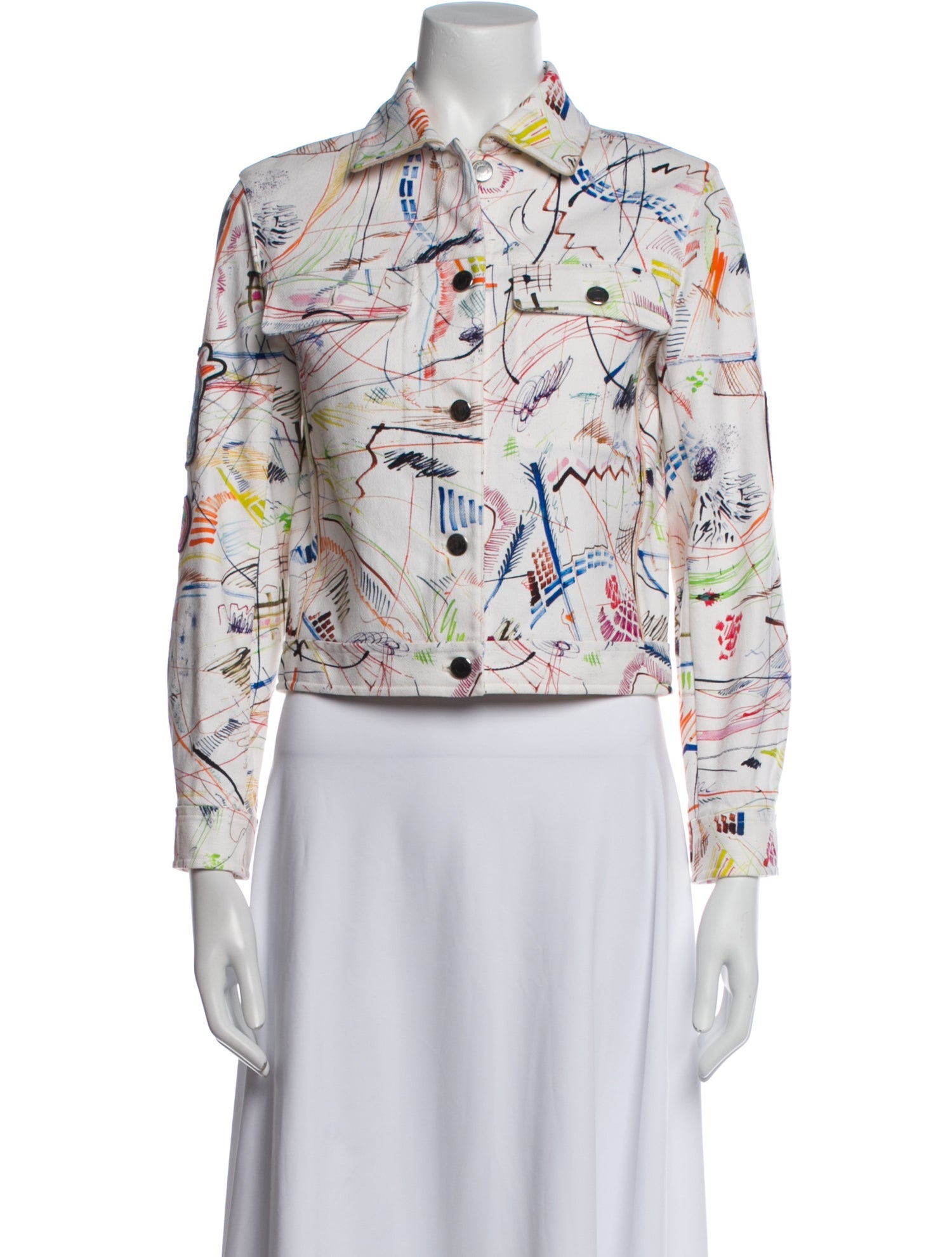 Hermès Floral Print Biker Jacket