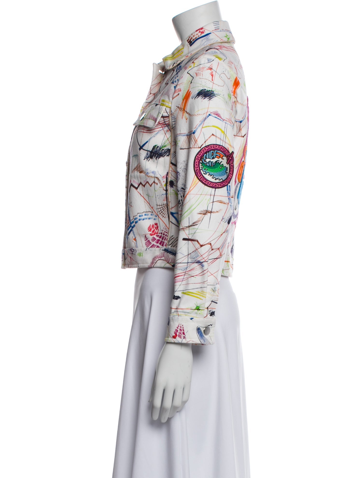 Hermès Floral Print Biker Jacket