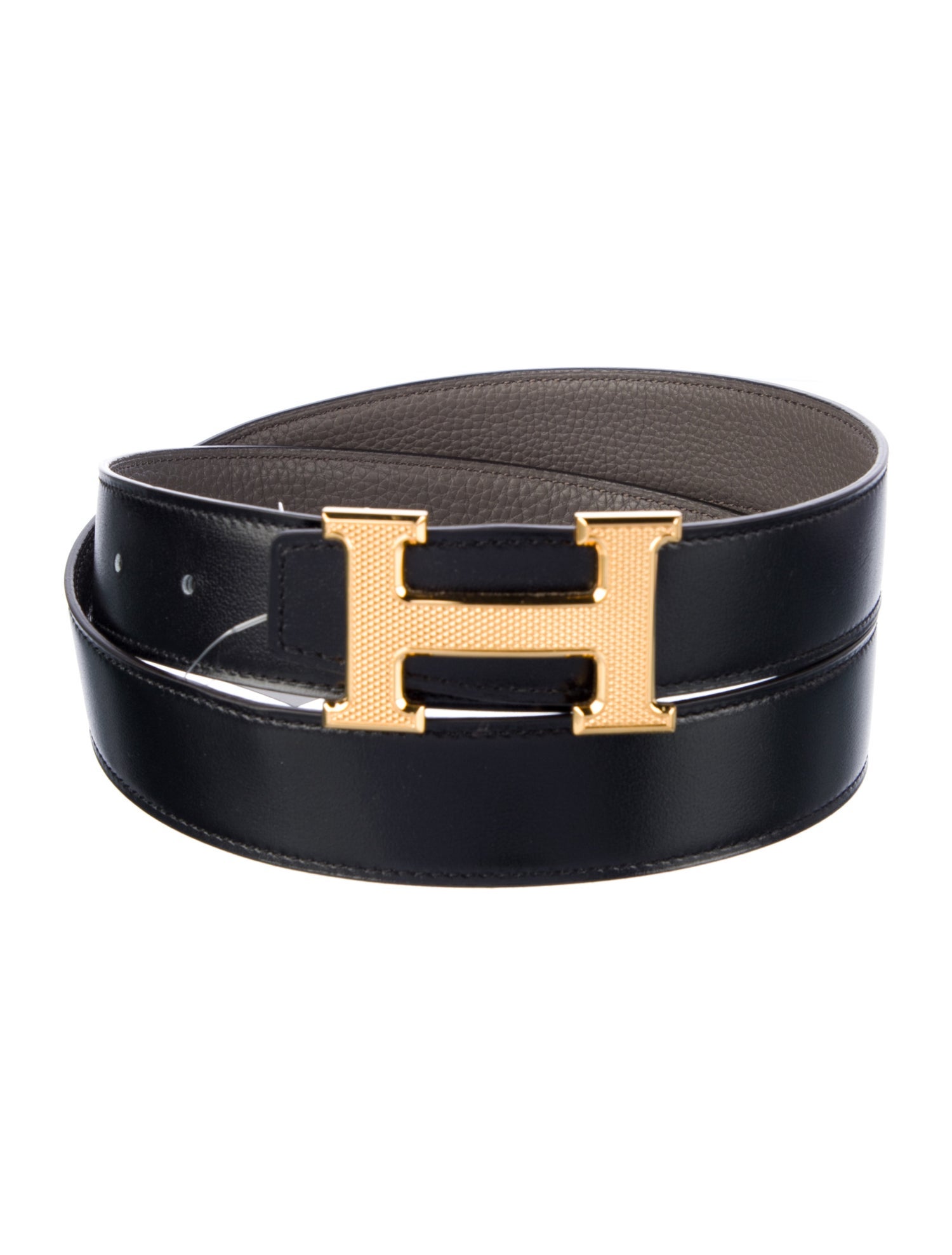 Hermès Reversible 32 mm H Guilloché Belt Kit
