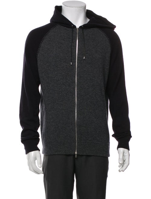 Hermès Wool Mock Neck Cardigan