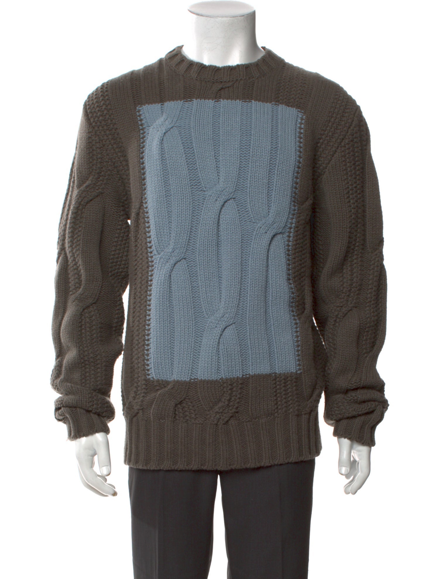 Hermès Virgin Wool Colorblock Pattern Pullover