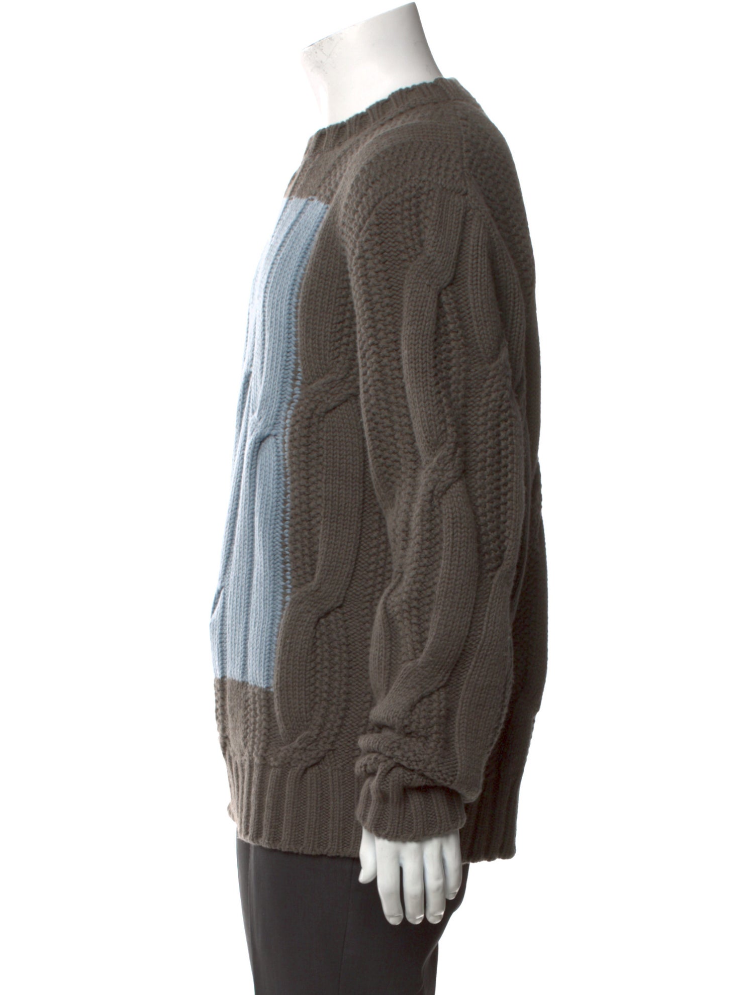 Hermès Virgin Wool Colorblock Pattern Pullover