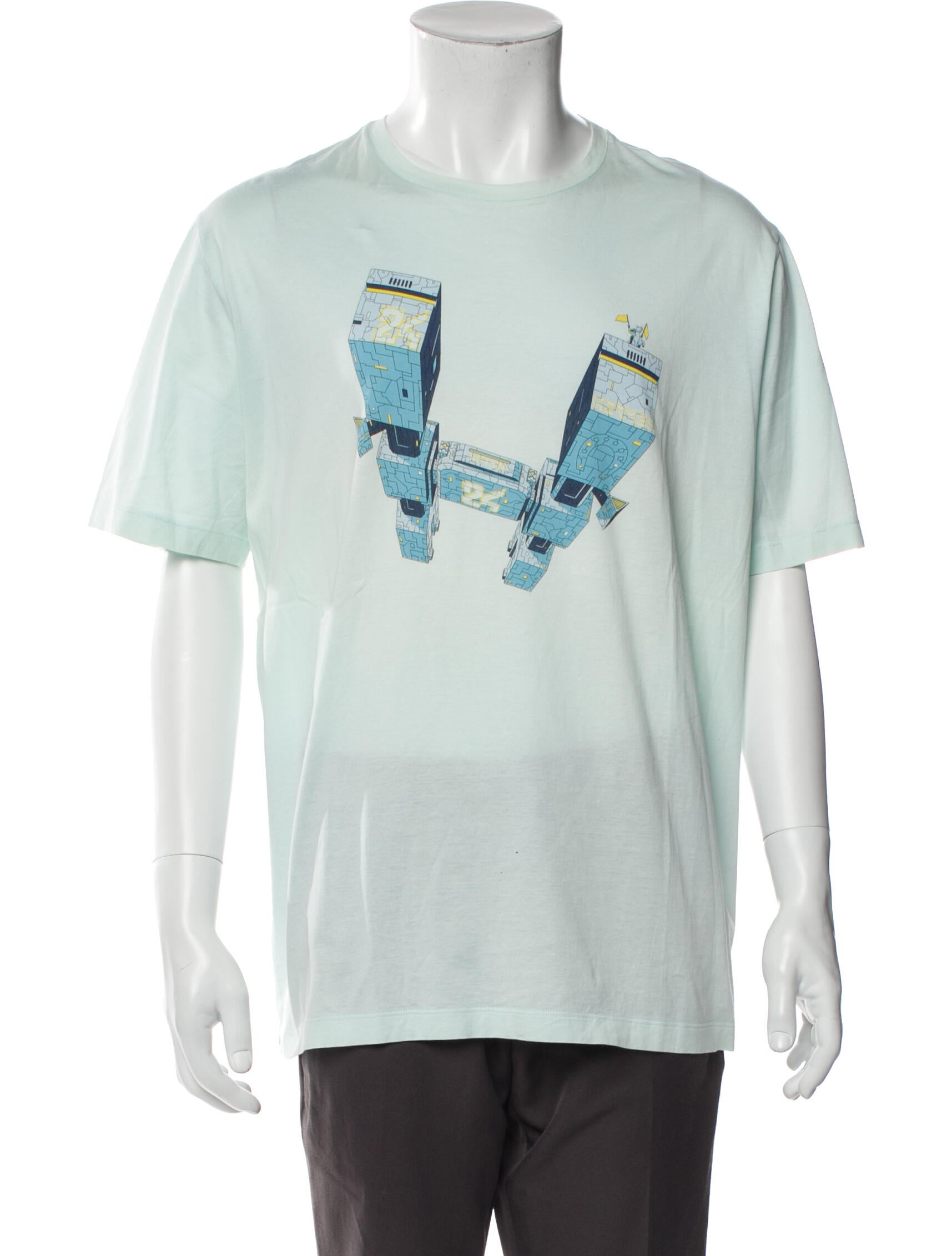 Hermès Graphic Print Crew Neck T-Shirt