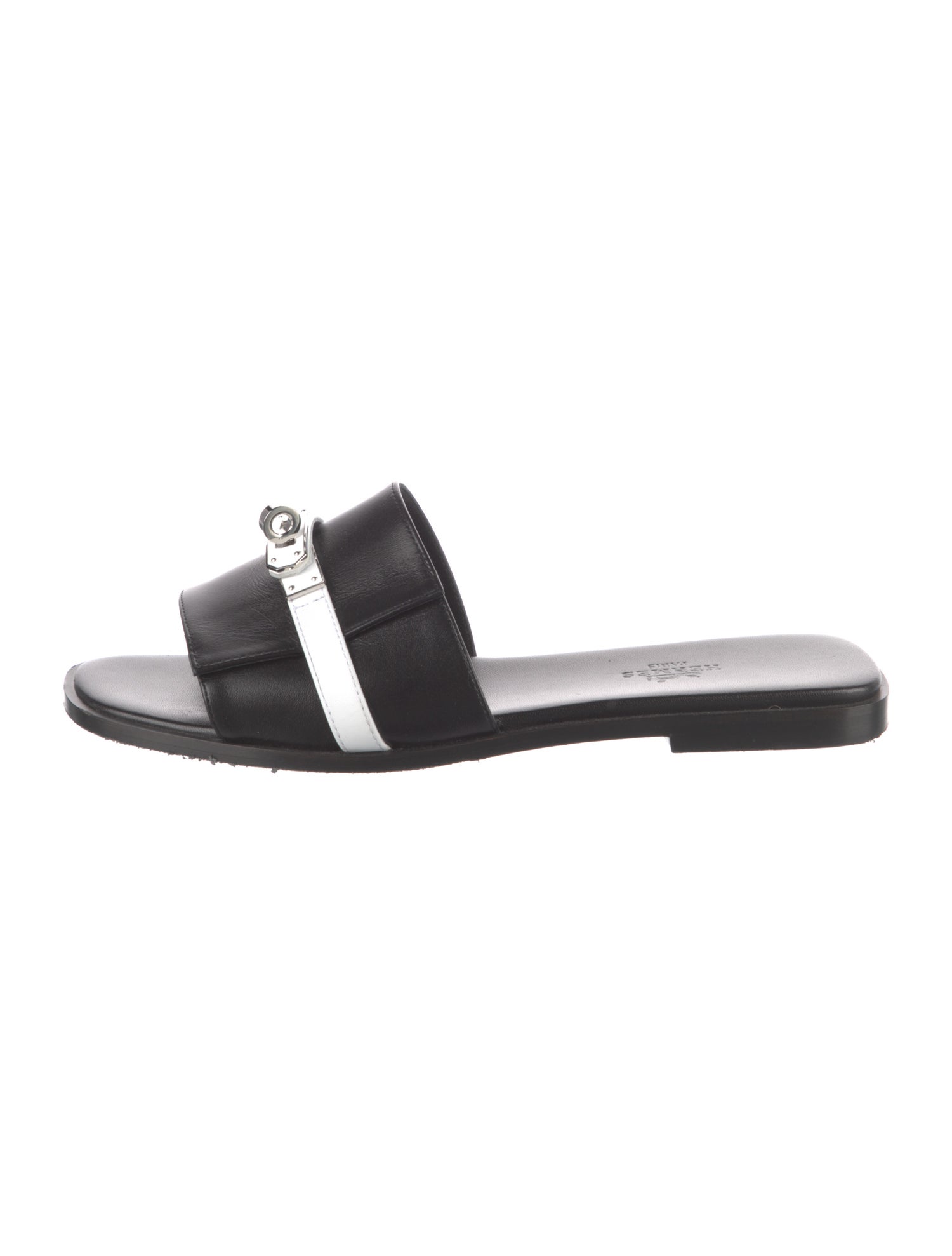 Hermès Giulia Leather Slides
