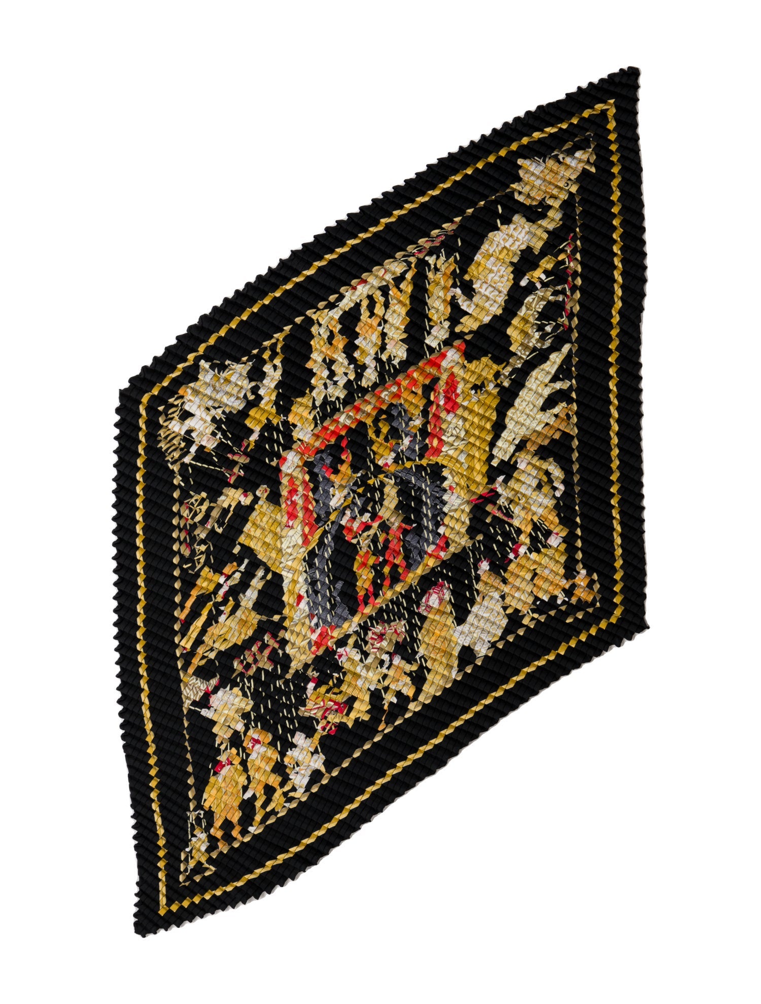 Hermès Le Temps des Marionnettes Silk Plissé Scarf