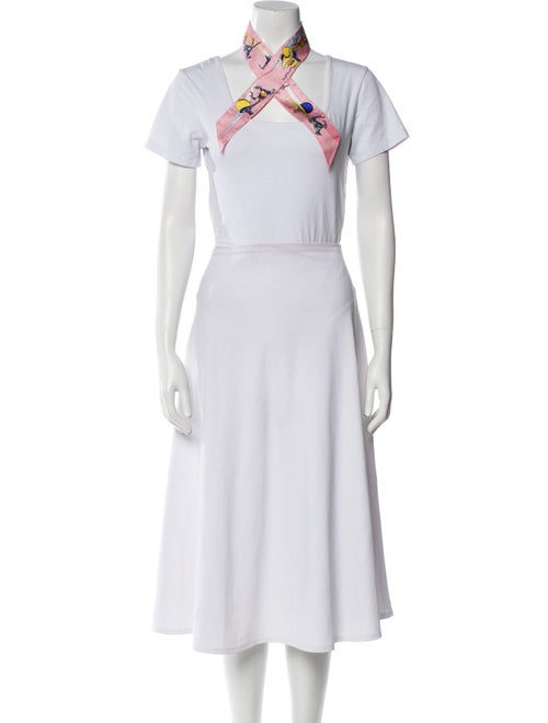 Hermès Space Derby Silk Twilly Scarf