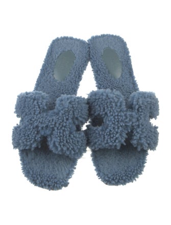 Hermès Oran Shearling Slides