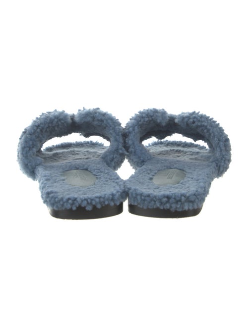 Hermès Oran Shearling Slides