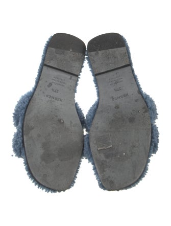 Hermès Oran Shearling Slides