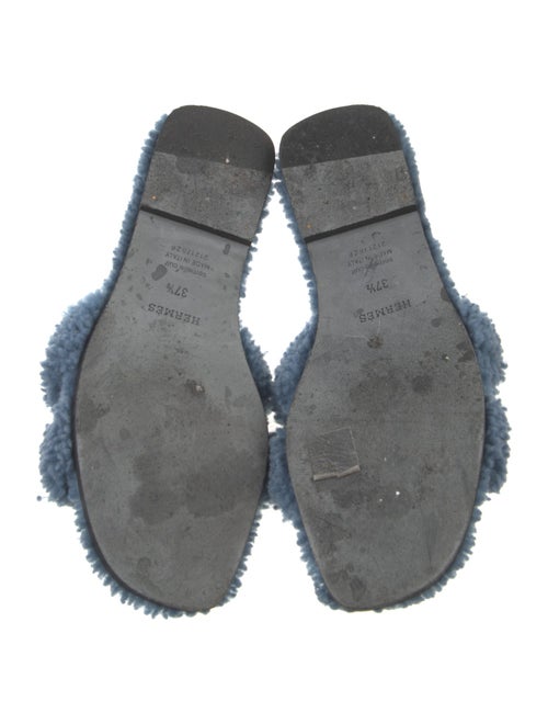 Hermès Oran Shearling Slides