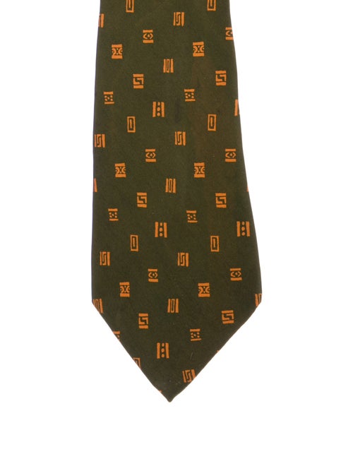 Hermès Patterned Silk Tie