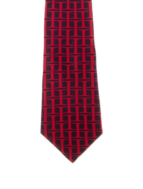 Hermès Patterned Silk Tie