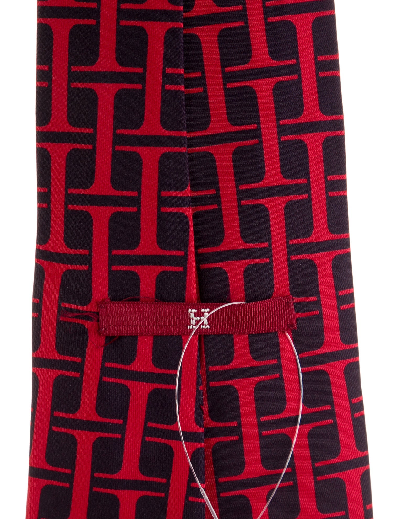 Hermès Patterned Silk Tie