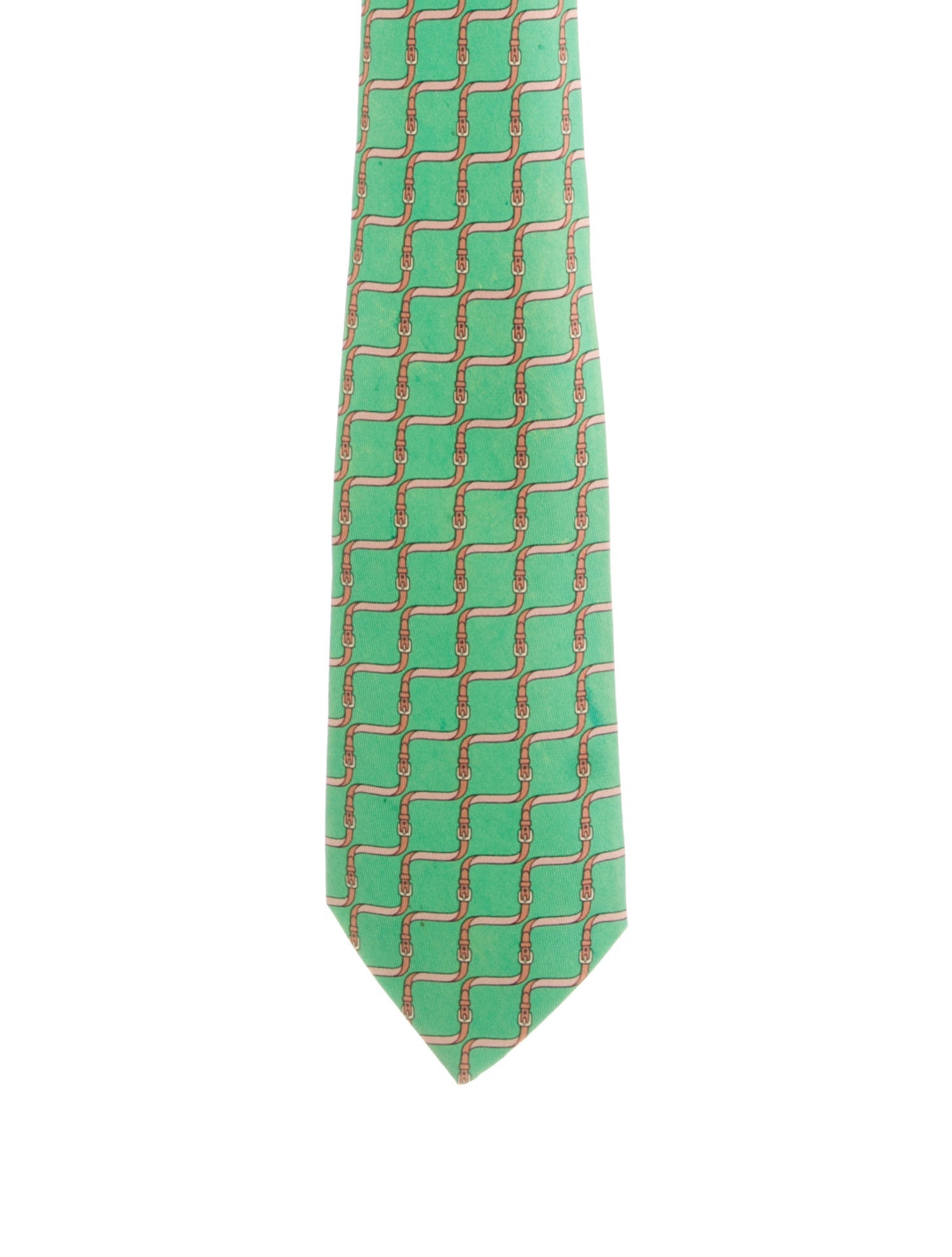 Hermès Patterned Silk Tie