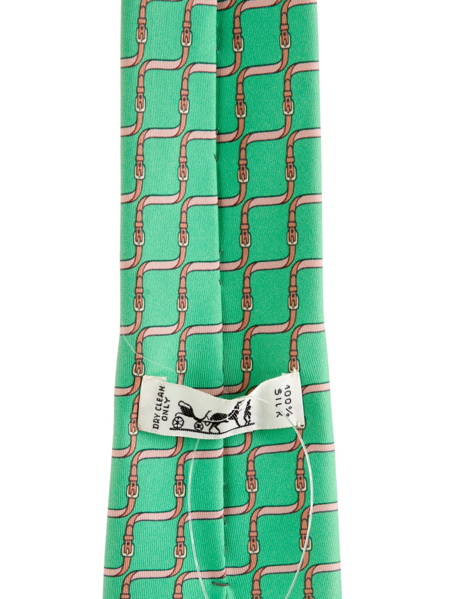 Hermès Patterned Silk Tie