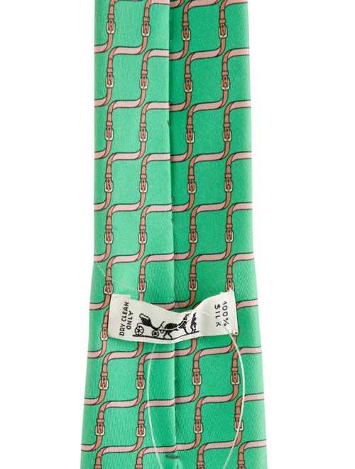 Hermès Patterned Silk Tie