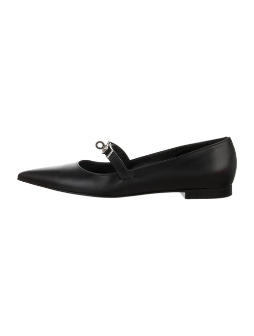 Hermès Kelly Leather Mary Jane Flats