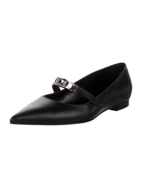 Hermès Kelly Leather Mary Jane Flats