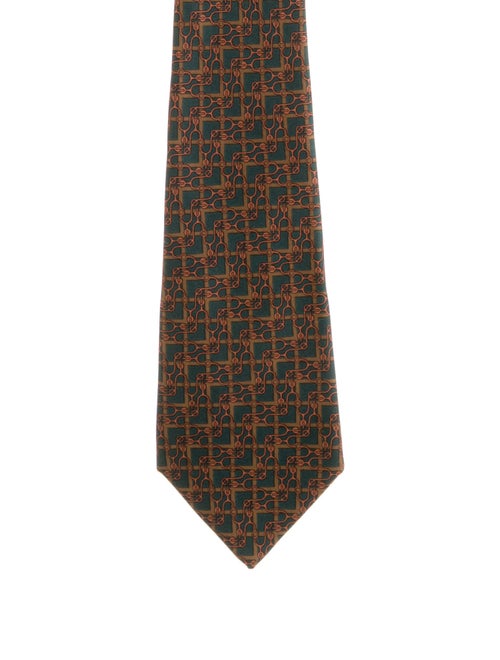 Hermès Patterned Silk Tie