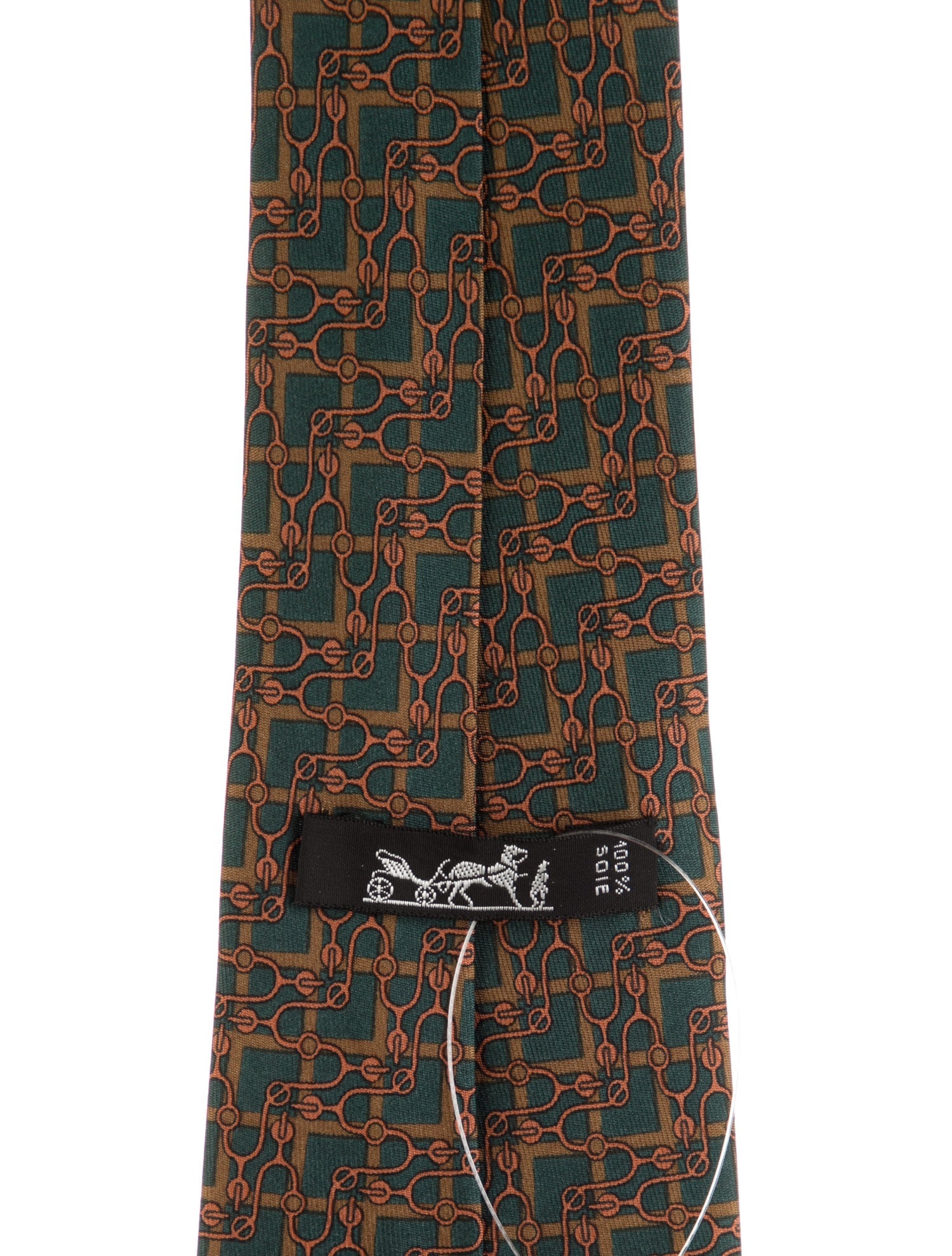 Hermès Patterned Silk Tie