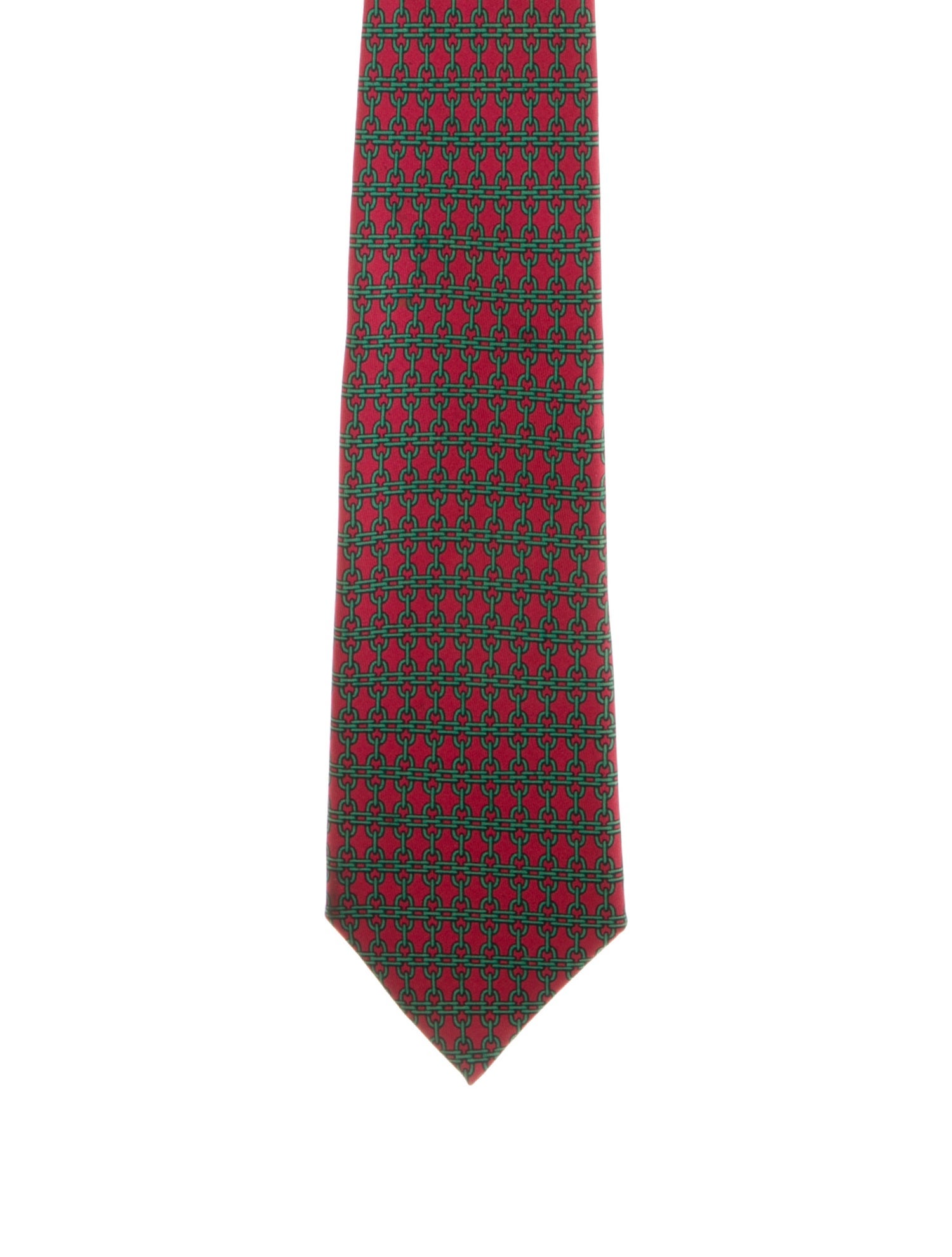 Hermès Patterned Silk Tie