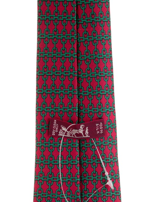 Hermès Patterned Silk Tie
