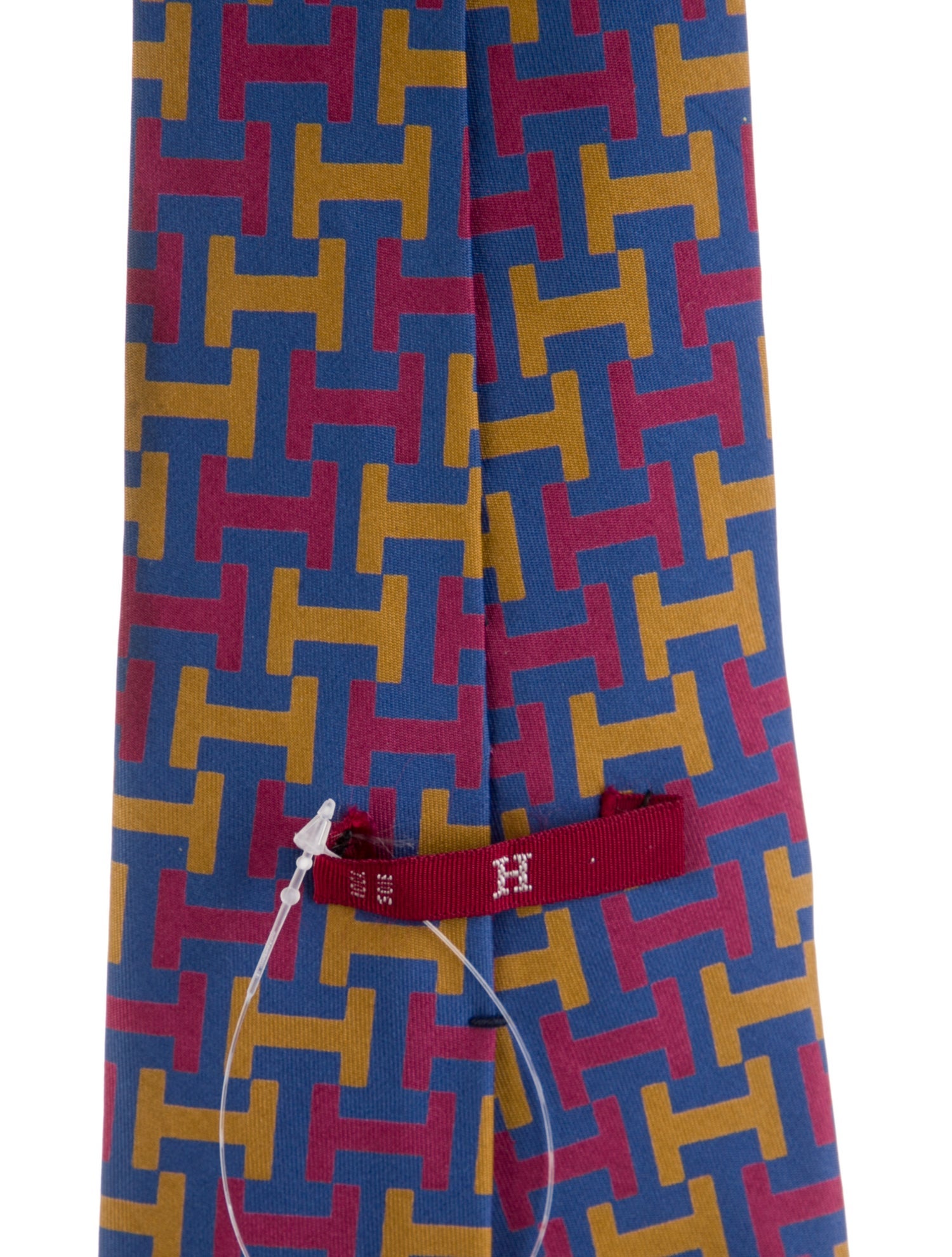 Hermès Patterned Silk Tie