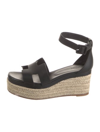 Hermès Elda H Logo Espadrilles