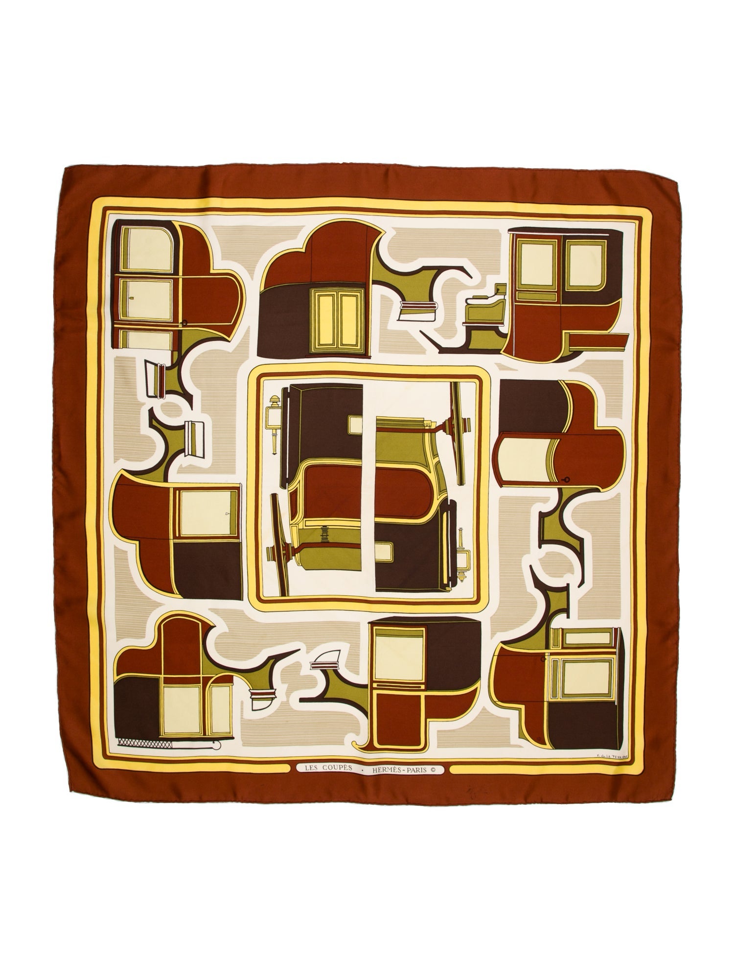 Hermès Les Coupes Silk Scarf