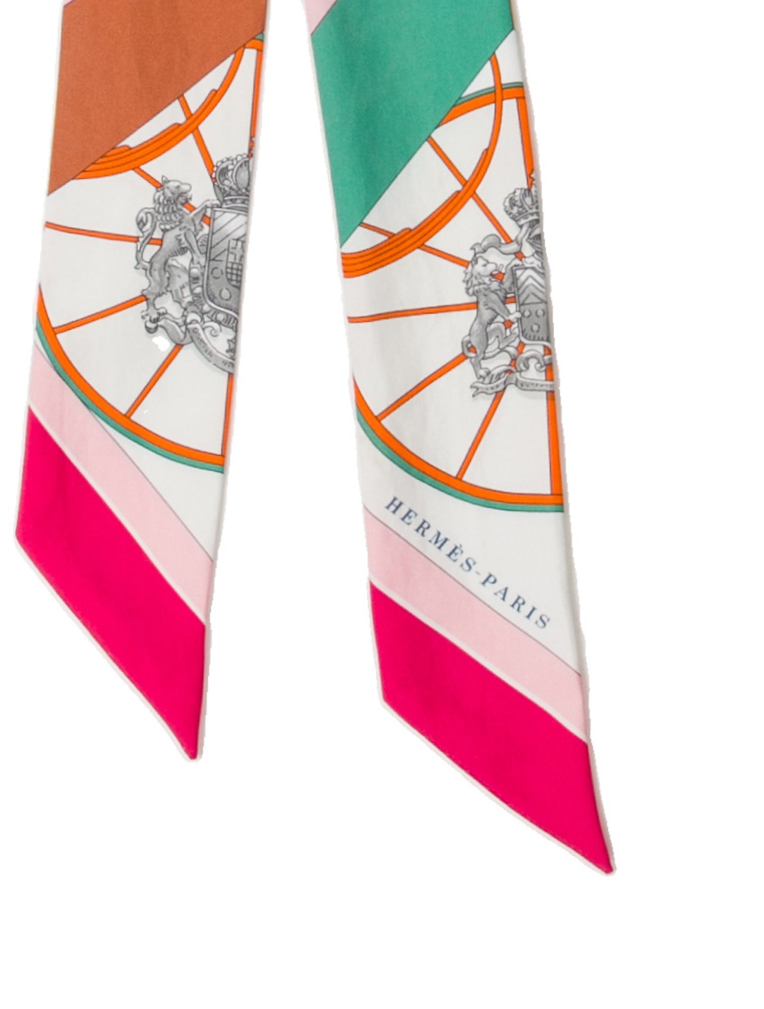 Hermès Springs Springs Silk Twilly Scarf