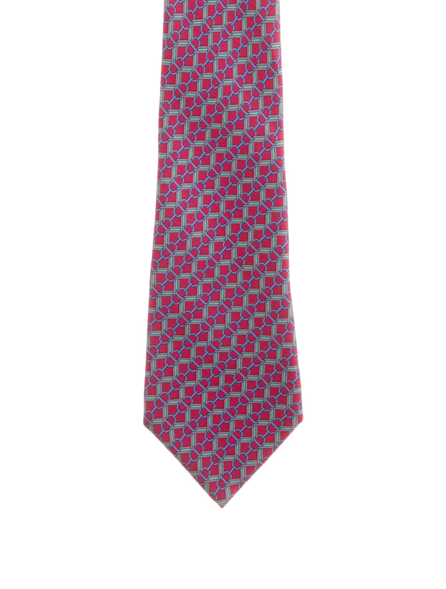 Hermès Patterned Silk Tie