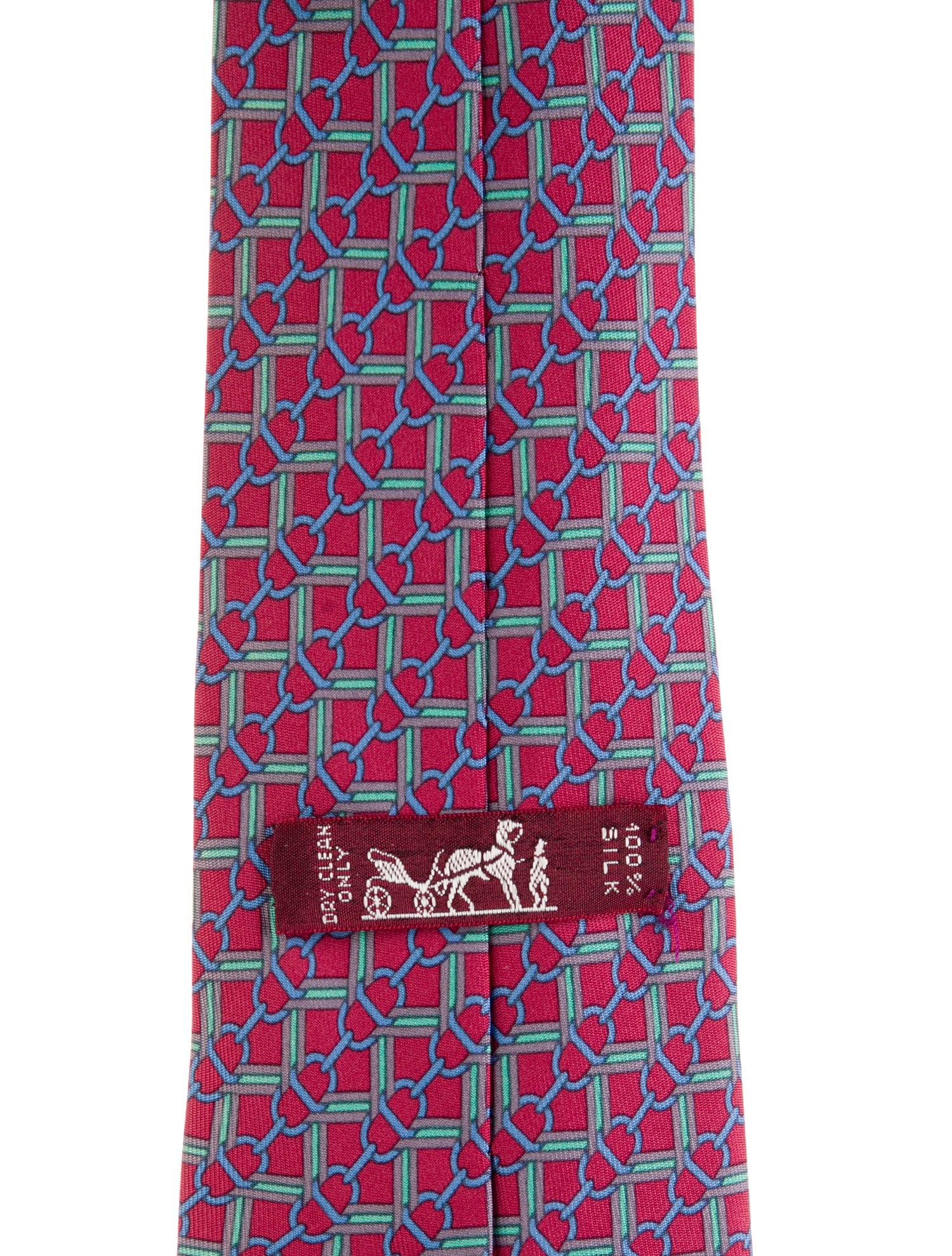 Hermès Patterned Silk Tie