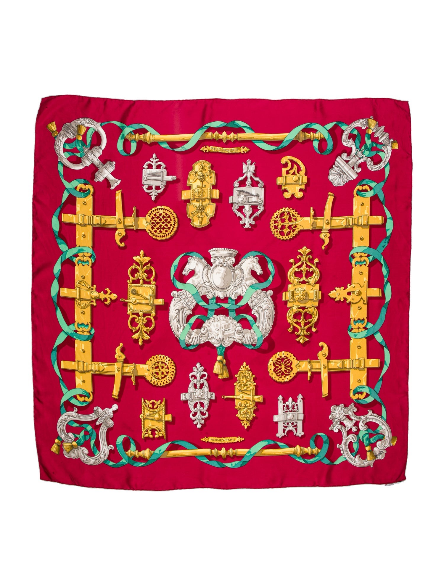 Hermès Ferronnerie Silk Scarf