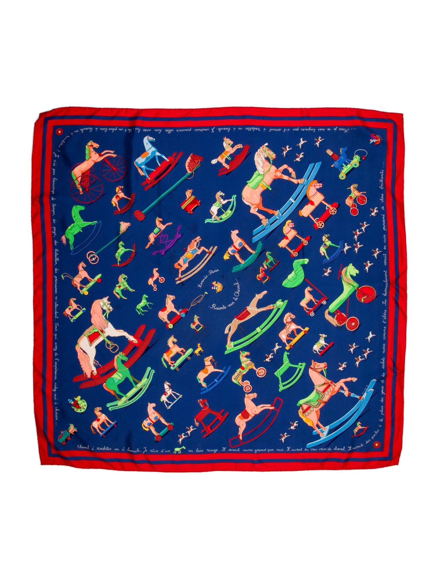 Hermès Raconte-Moi le Cheval Silk Scarf