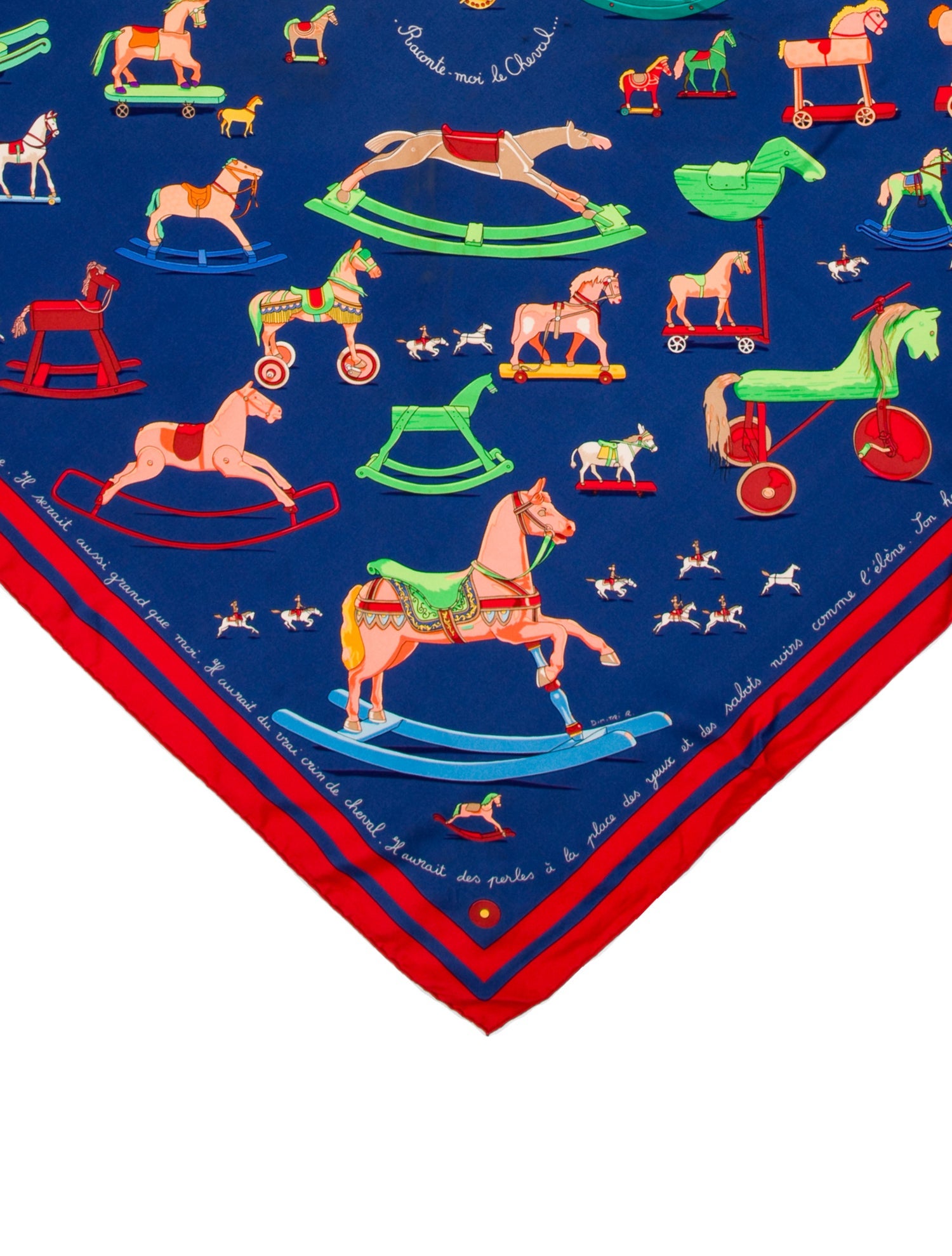 Hermès Raconte-Moi le Cheval Silk Scarf