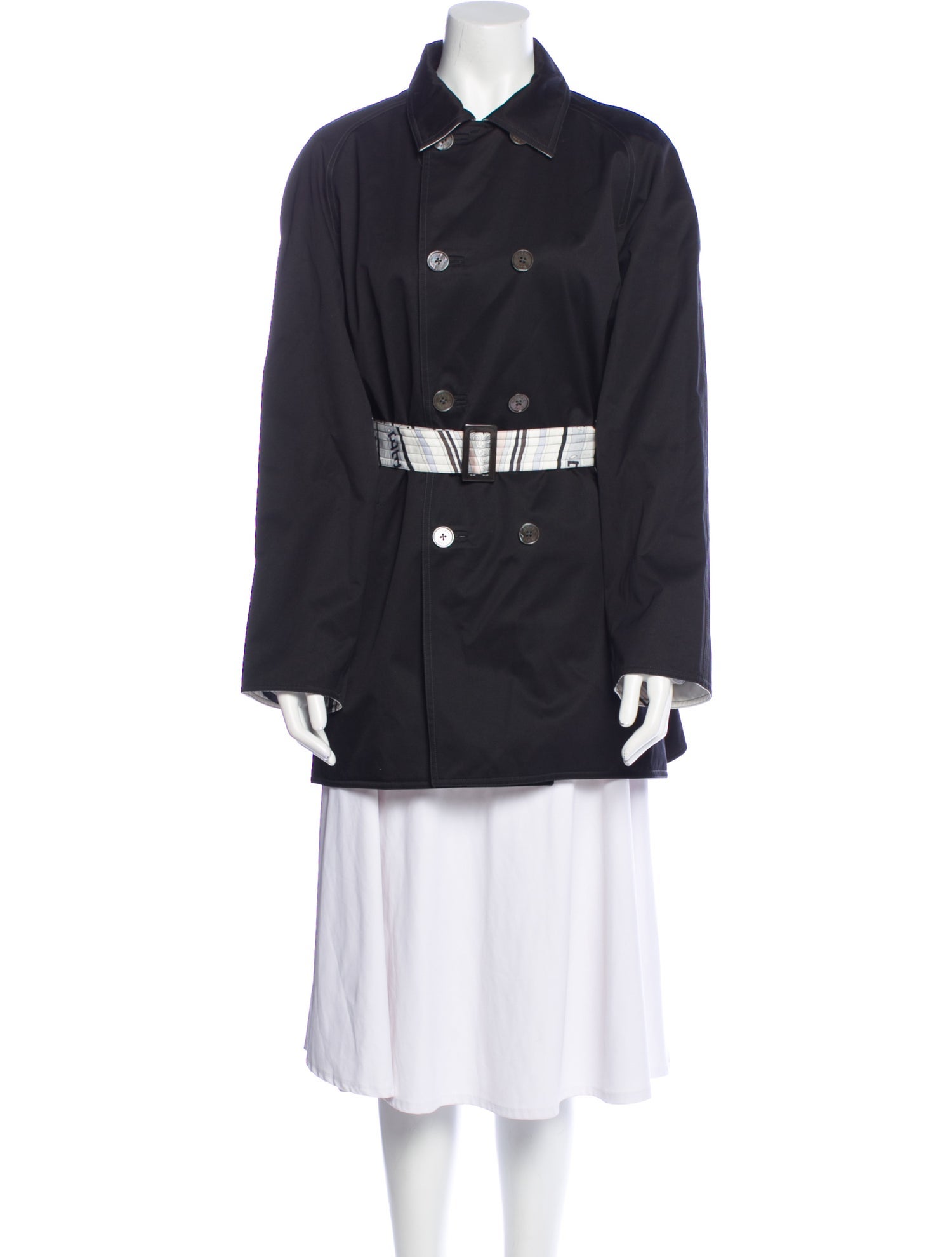 Hermès Reversible Silk Trench Coat