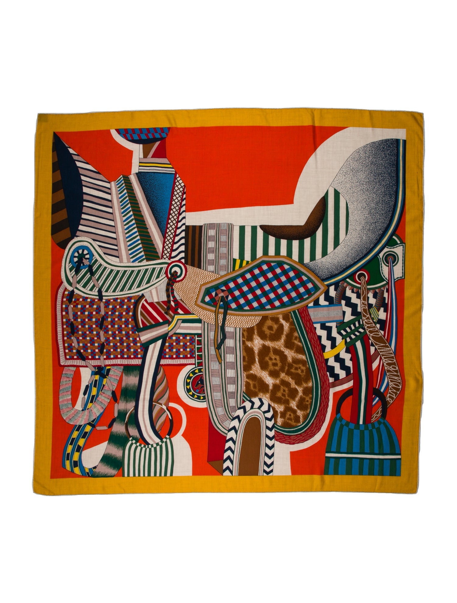 Hermès La Selle Imaginaire Cashmere Shawl