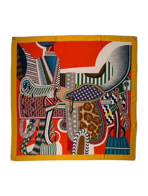 Hermès La Selle Imaginaire Cashmere Shawl