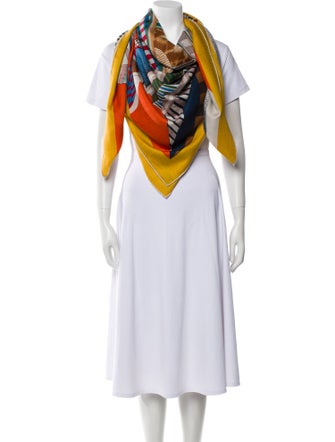 Hermès La Selle Imaginaire Cashmere Shawl