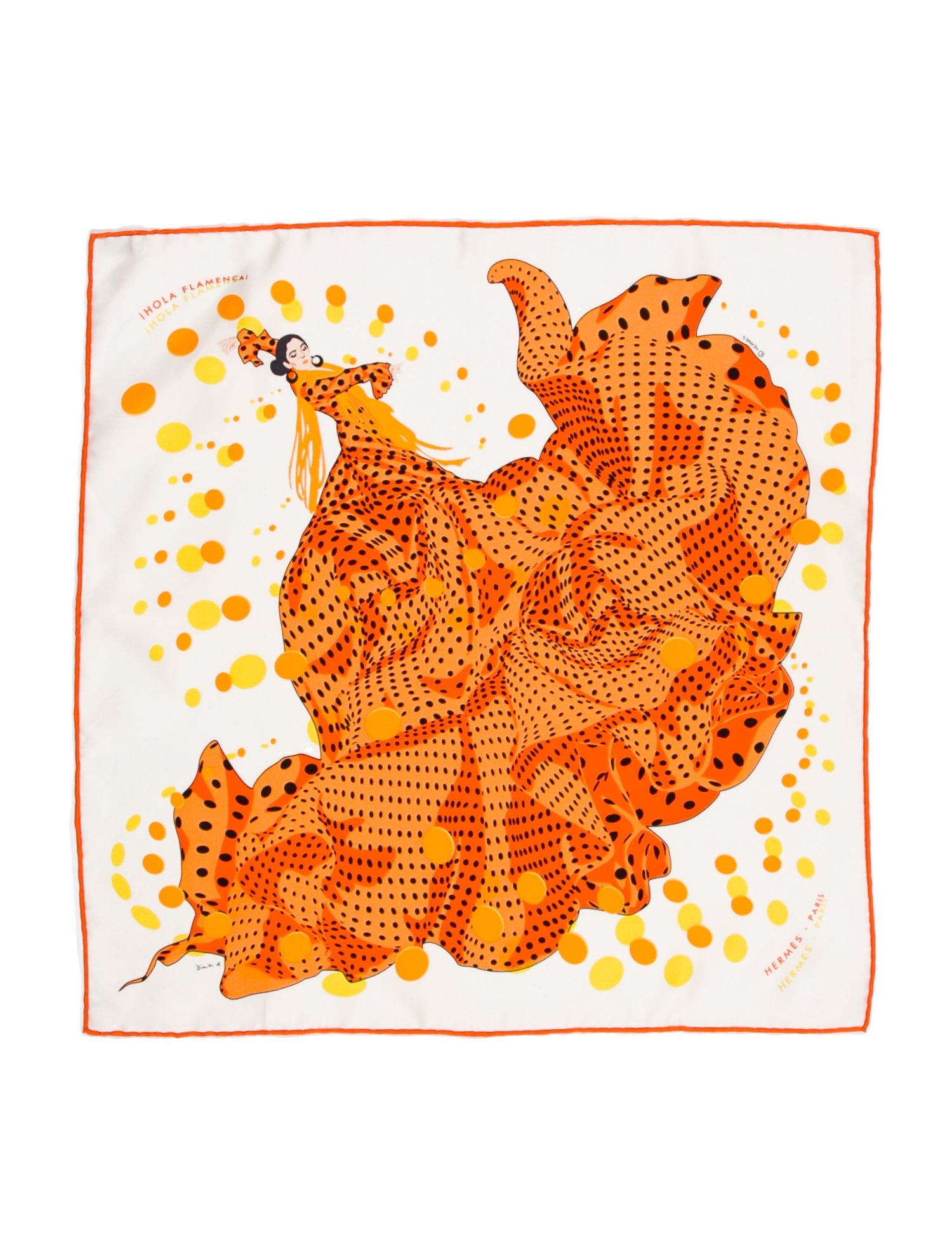Hermès Hola Flamenca Silk Scarf