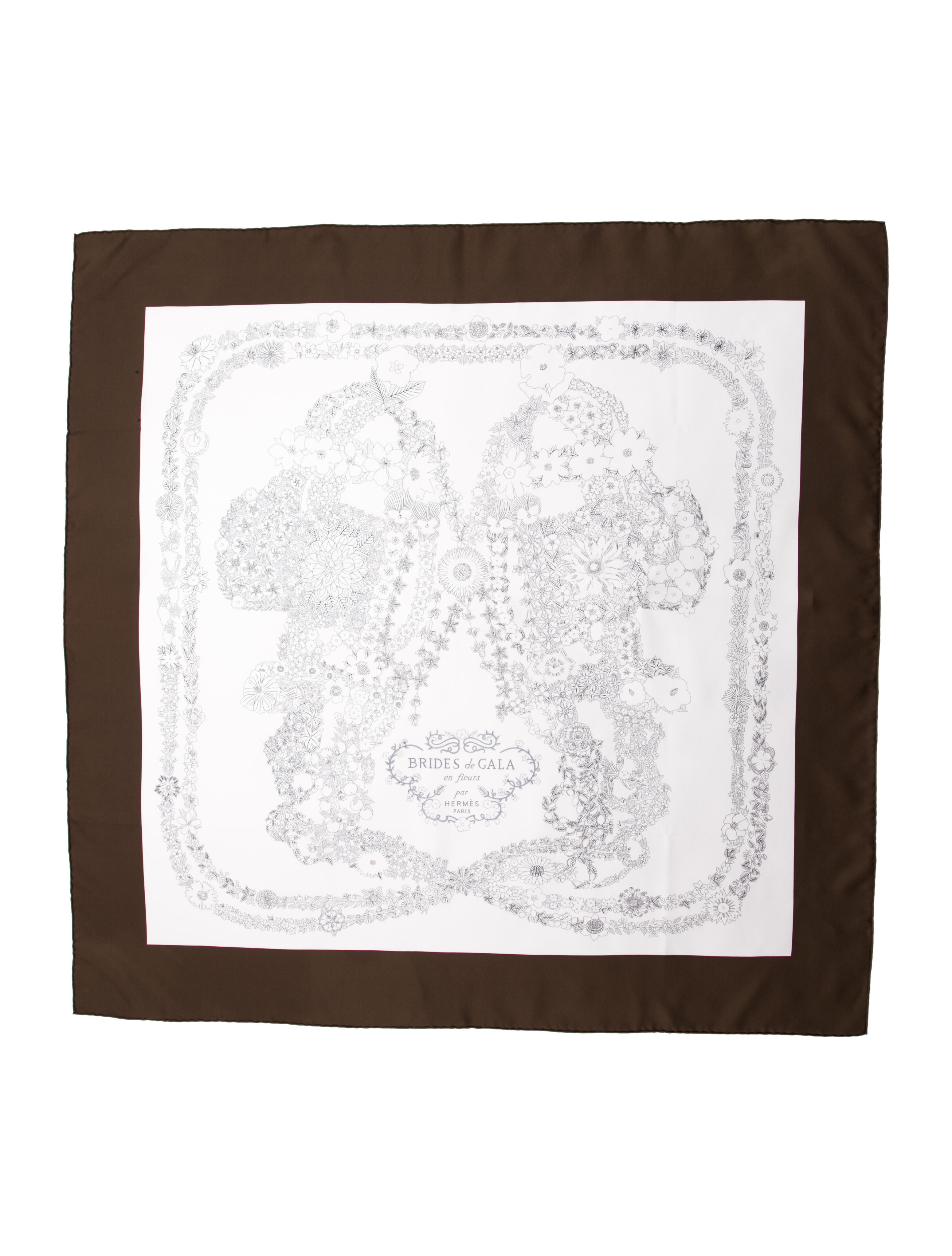 Hermès Brides de Gala en Fleurs Silk Scarf w/ Tags