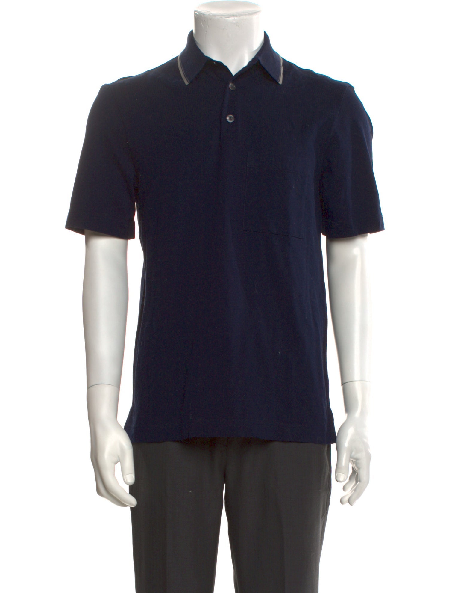 Hermès V-Neck Short Sleeve Polo Shirt